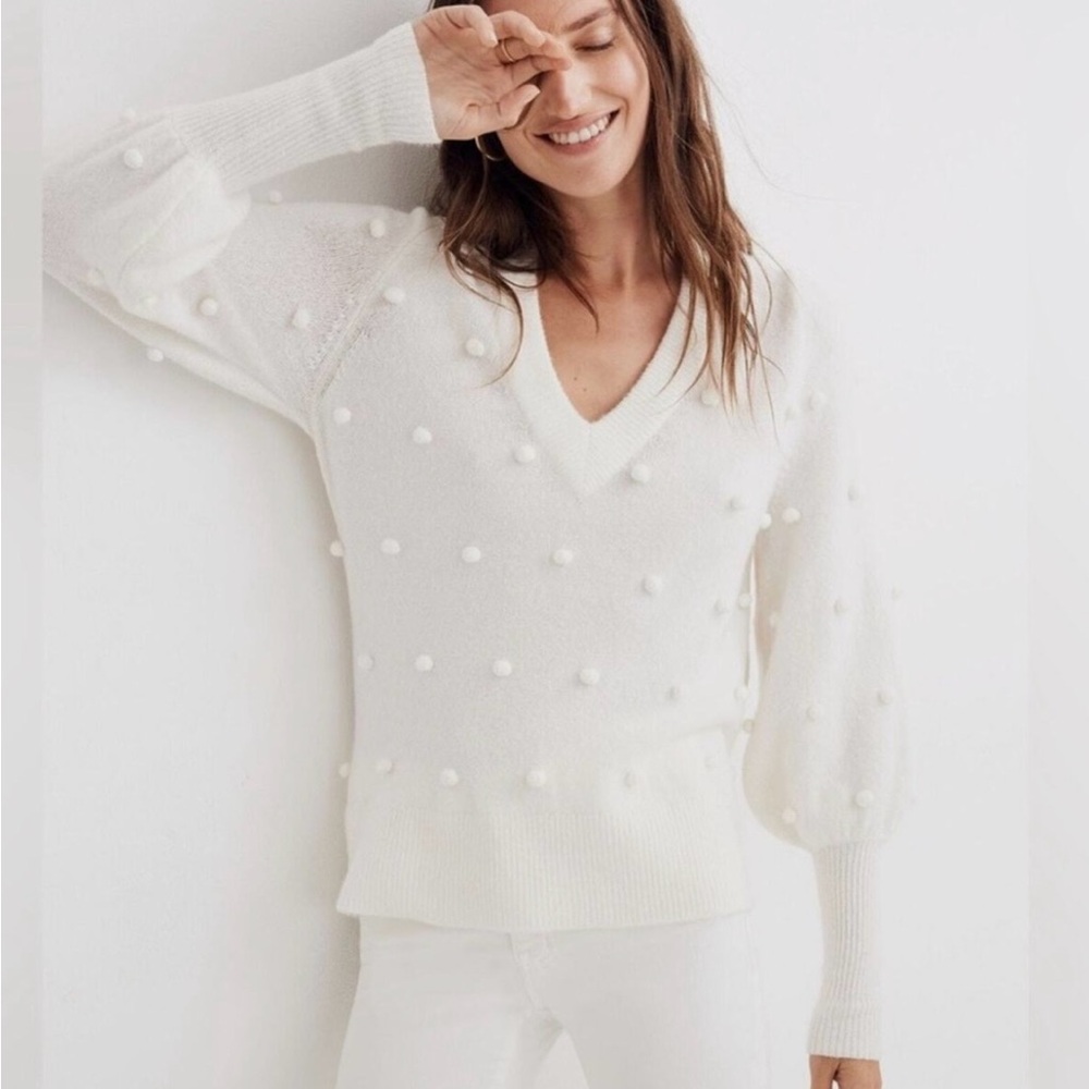 Madewell Dashwood Bobble Sweater in size Medium